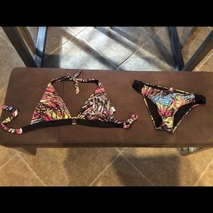 Crash and Burn Triangle top, bikini cut bottoms